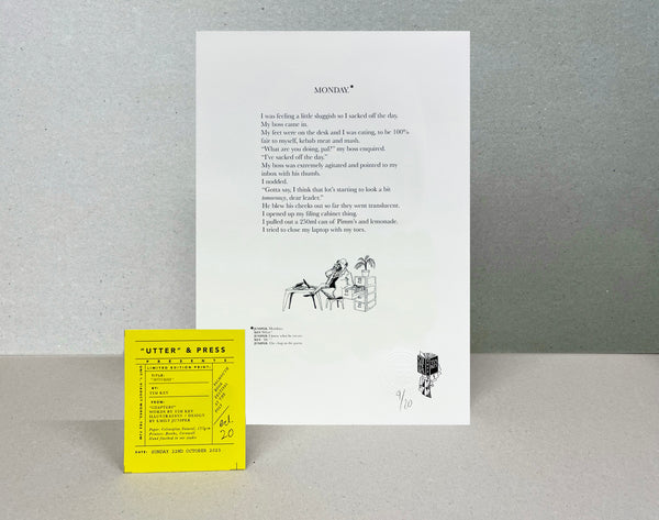 Monday, Limited Edition Print