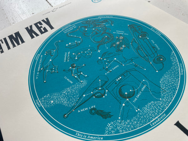 2nd Print Run - Teal & Gold, Limited Edition Screen Print