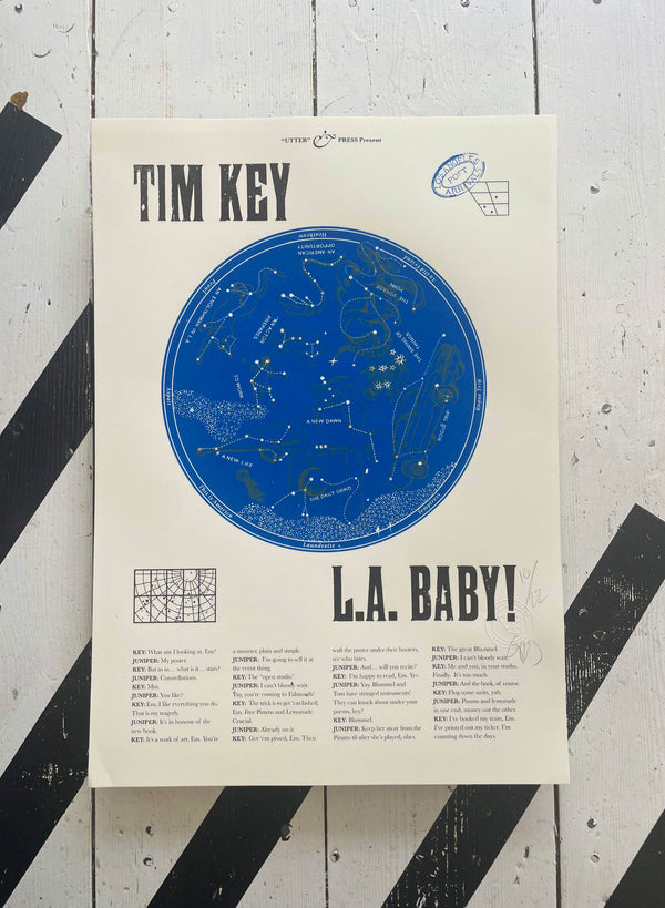 2nd Print Run - Blue & Gold, Limited Edition Screen Print