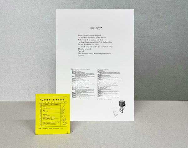 So Sunny, Limited Edition Print