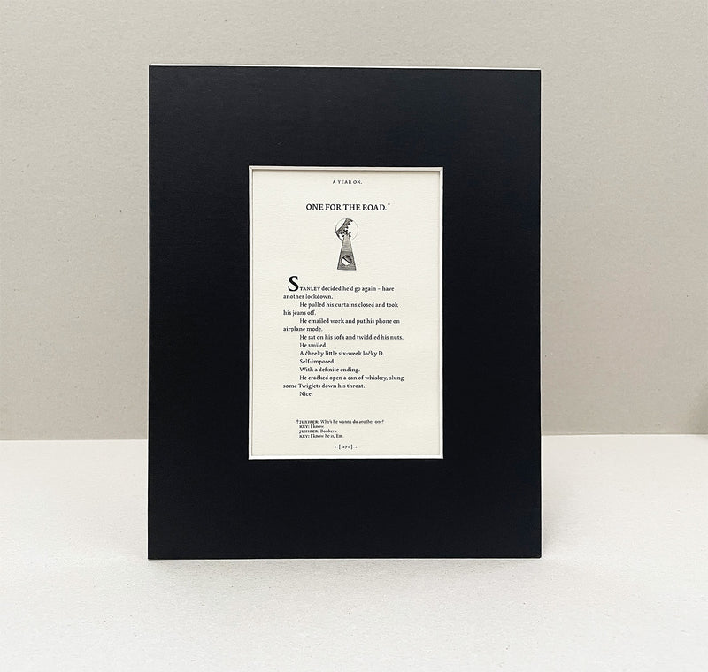 Limited Edition Print: One for the Road
